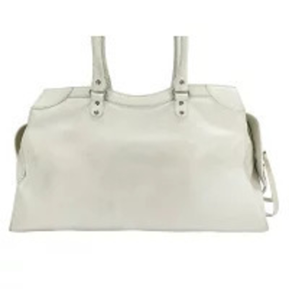 Balenciaga Leather Neo Handbag White